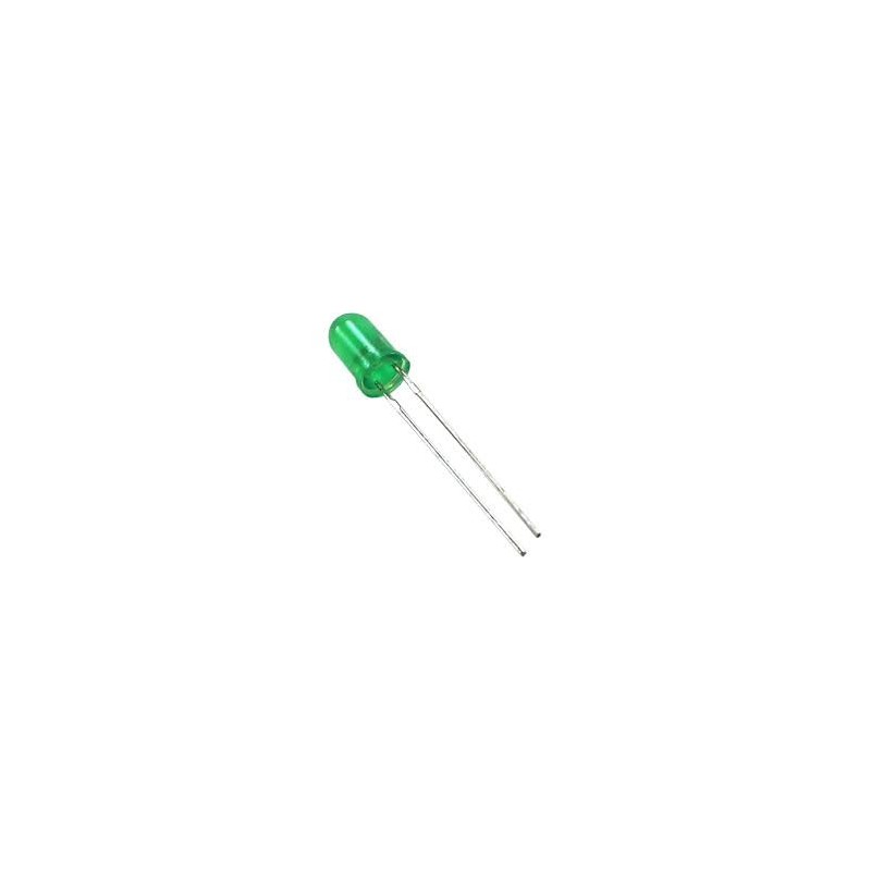 LED Verde 5mm pack 10 unidades