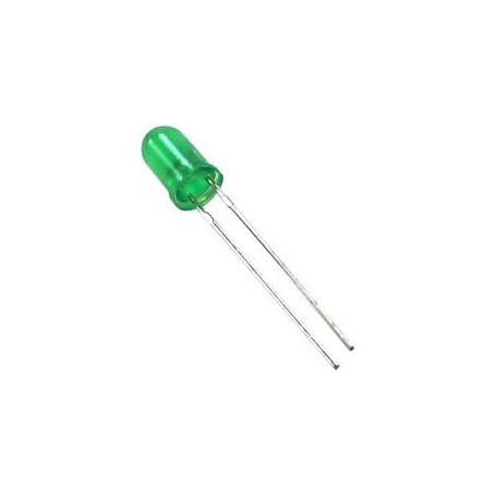 LED Verde 5mm pack 10 unidades