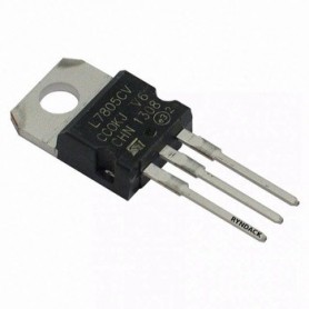 Regulador de Voltaje Lineal 5V L7805 - Pack 5 Unidades