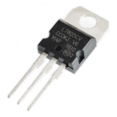 Regulador de Voltaje Lineal 5V L7805 - Pack 5 Unidades