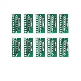 Adaptador de placas de 8 pin headers 1,27 / 2,0  / 2,54mm