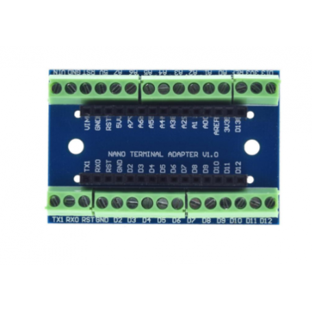 Adaptador a bornera para arduino nano