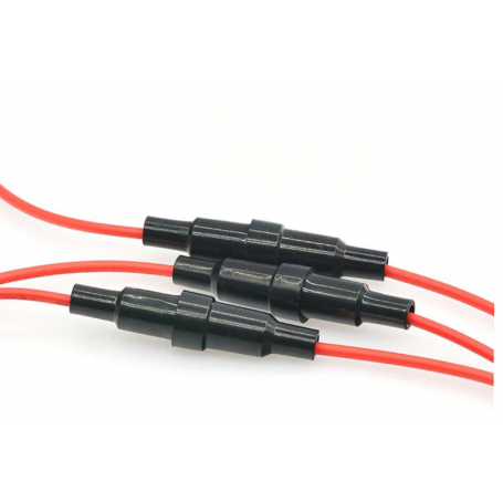 Pack 3 Porta Fusible con cable  50x20mm