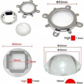 KIT para  led con lente 44mm