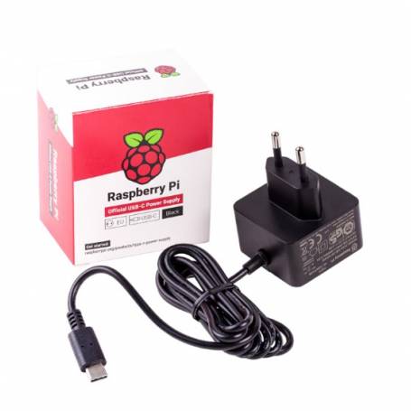 Fuente poder Raspberry Pi Usb C Original color Negro