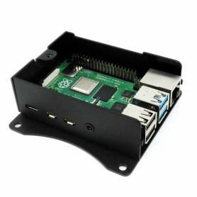 Carcasa Para Raspberry Pi 4 Con Ventilador Y Soporte Vesa