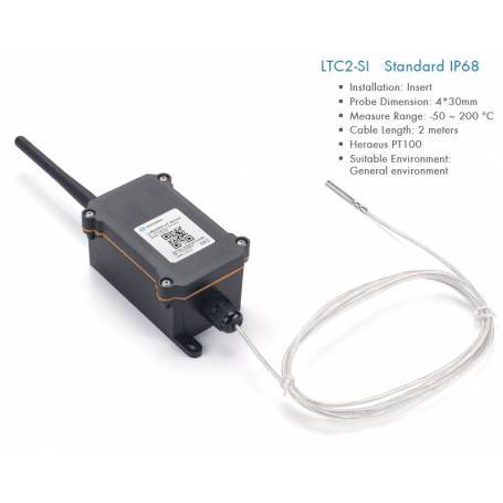 Sensor de Temperatura Industrial LoRaWAN - Dragino LTC2-SI