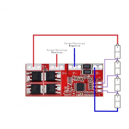 Cargador Bateria de Li-Ion 4S (4 Celdas)