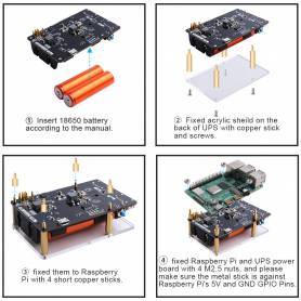 UPS para Raspberry Pi 4B/3B+  con RTC