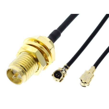 Conector cable coaxial RP-SMA 50cm IPEX4 MHF4