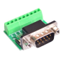 Conector DB9 Macho conversor RS232  RS485 a bornera