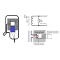 Transformador sensor de corriente alterna 20A