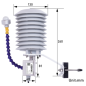 Sensor meteorológico 4 en 1 (Temp,Pres ATM, Hum, LUX) Modbus RS485