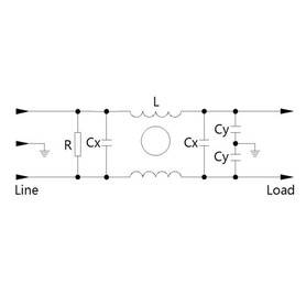 Filtro de linea EMI/EMC CW4-10A-R