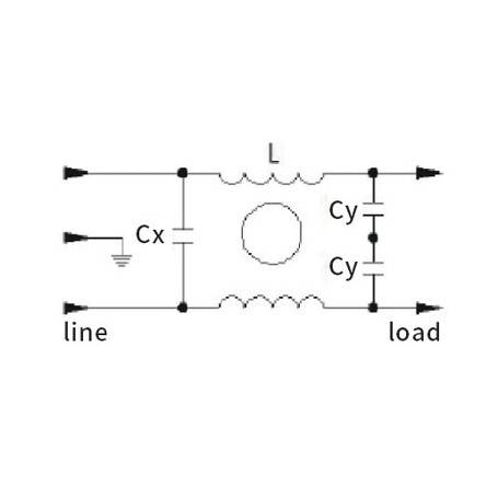 Filtro de linea EMI/EMC CW1B-1A-T(B2) 1A