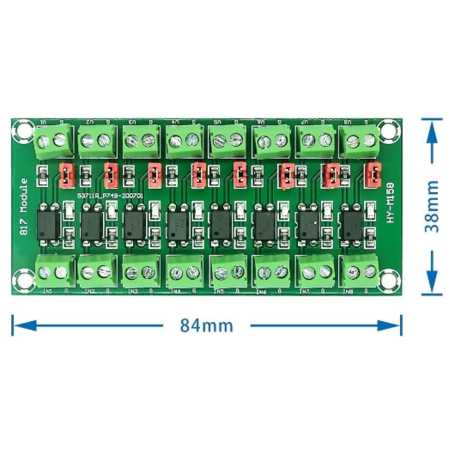 Optoacoplador de 8 canales PC817