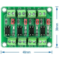 Optoacoplador de 4 canales