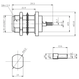 Conector tipo N hembra U.FL IPX IPEX pigtail 10cm