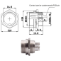 Conector GX16 de aviacion 2P