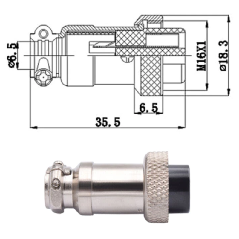 _ox32_ページ Conector de aviacion GX16-8 8P