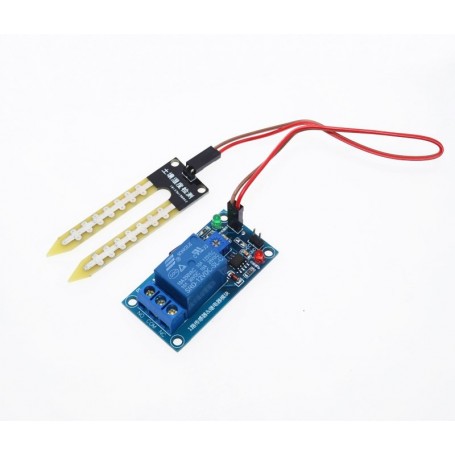 Sensor humedad de suelo con Relé 12V (Higrometro / Moisture Sensor)