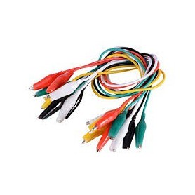 Pack Cable Caiman / Alligator Clips 10 Piezas
