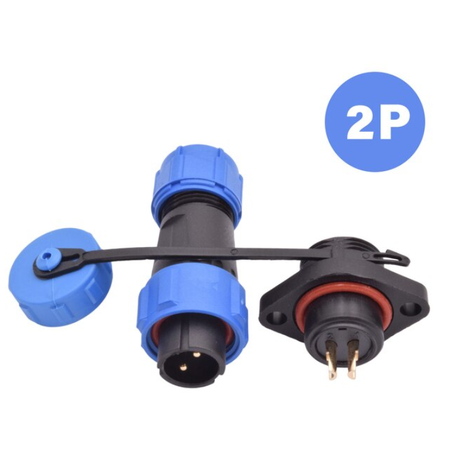 Conector IP68  ZP21 2P Flanje