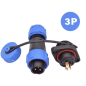 Conector IP68  ZP21 3P Flanje