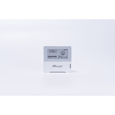 Sensor LoRaWAN de CO₂, Temperatura y Humedad con Pantalla E-Ink AM103 – Milesight