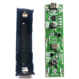 Socket 18650 UPS y Step UP integrado 5V