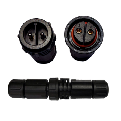 Conector IP67 ZE13 2P 20 Amperes Volante Volante