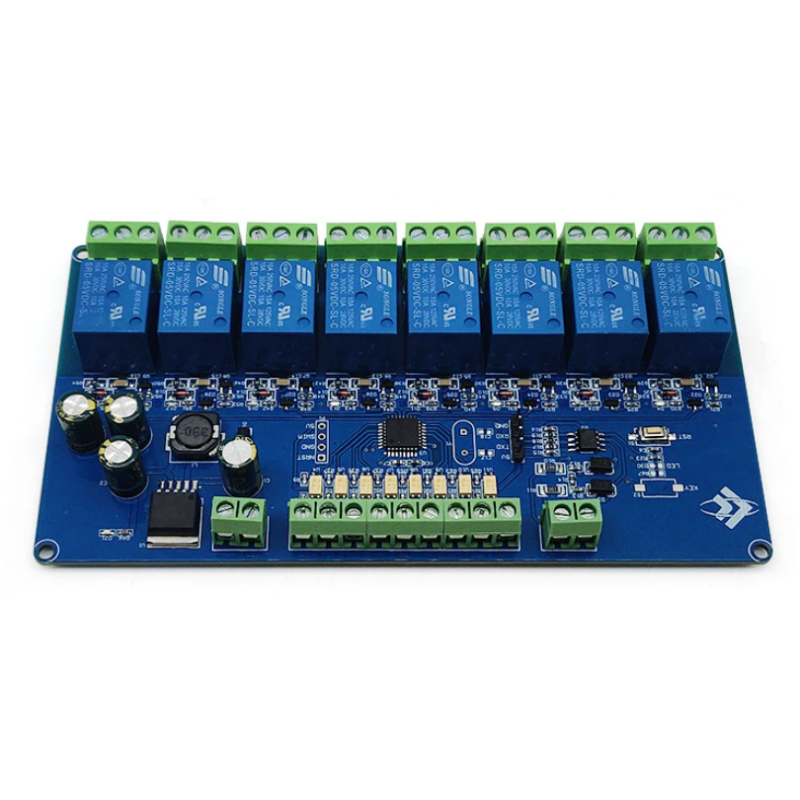 Modulo rele de 8 canales RS485/TTL de 7-24V