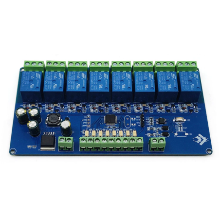 Modulo rele de 8 canales RS485/TTL de 7-24V