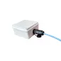 Conector RJ45 IP67 Panel Pasante tuerca trasera con volante Conector RJ45 IP67 Panel Pasante tuerca trasera con volante