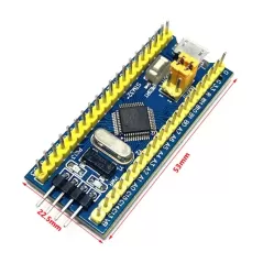 STM32F103C8T6 ARM BluePill Arduino Compatible pines soldados invertidos