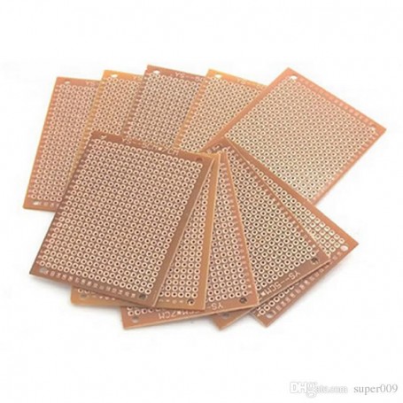 Placas PCB pre-perforadas 5x7CM - Pack 5 Unidades