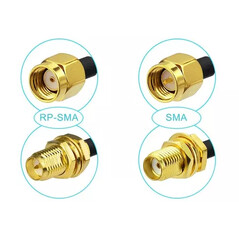 Extensión de cable coaxial Tipo N Hembra a RP-SMA Macho de 3m RG316