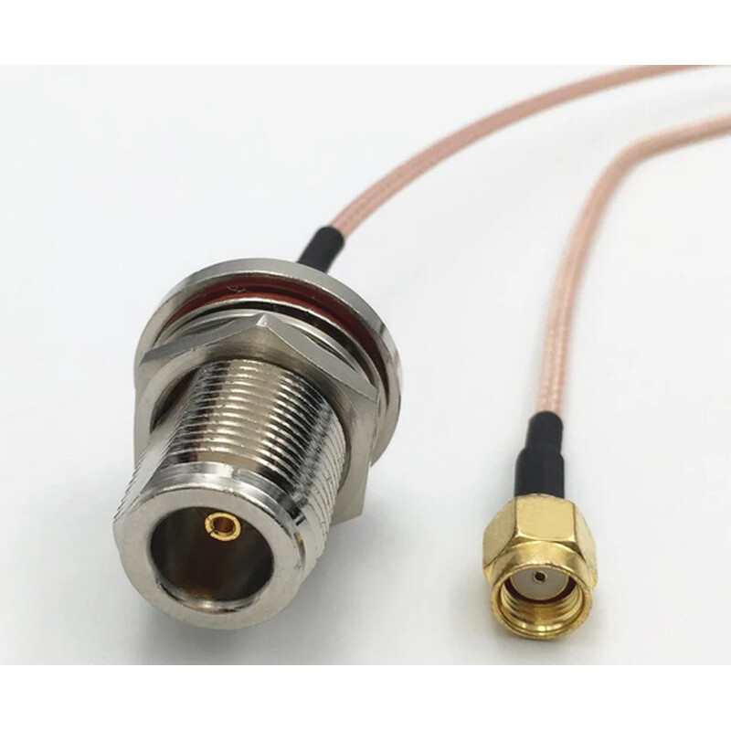 Extensión de cable coaxial Tipo N Hembra a RP-SMA Macho de 3m RG316