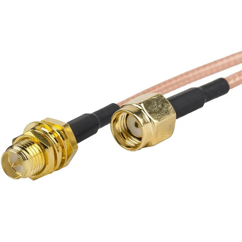 Extensión de cable coaxial RP-SMA Hembra a RP-SMA Macho de 5m RG316