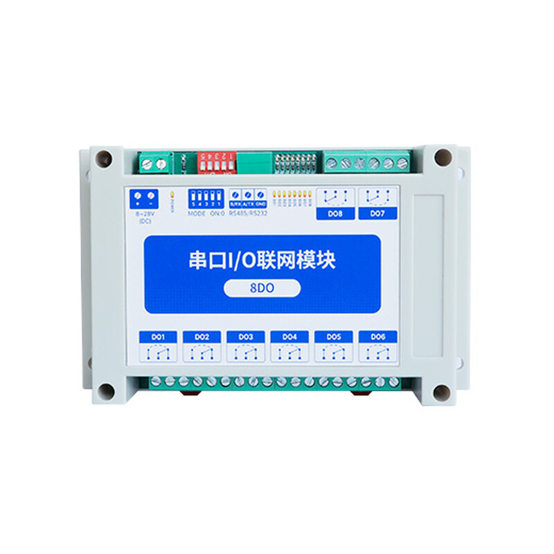 Modulo rele Industrial 8DO (8RO 8 reles) RS485 MODBUS Modulo rele Industrial 8DO (8RO 8 reles) RS485 MODBUS