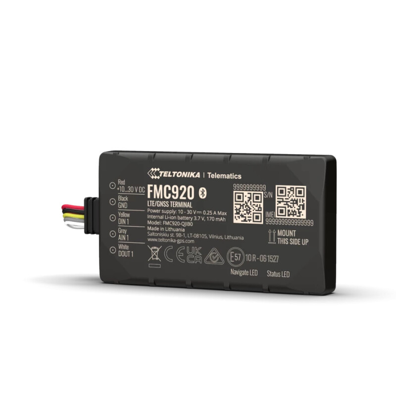 Rastreador GPS Compacto e Inteligente con Conectividad 4G Cat 1 FMC920 - Teltonika