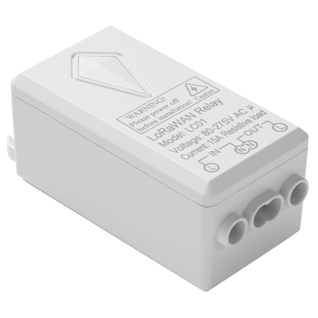 Relé Inteligente LoRaWAN 15A 80–275VAC - LC01 - Dragino