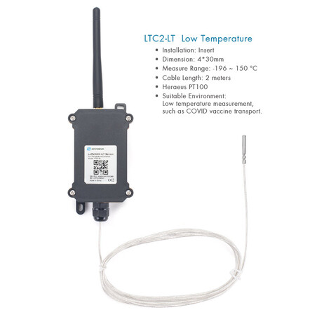 Sensor de Temperatura Industrial LoRaWAN - Dragino LTC2-LT