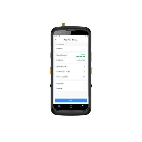 Tester de Red LoRaWAN FT101 – Milesight, Field Tester portátil con pantalla táctil
