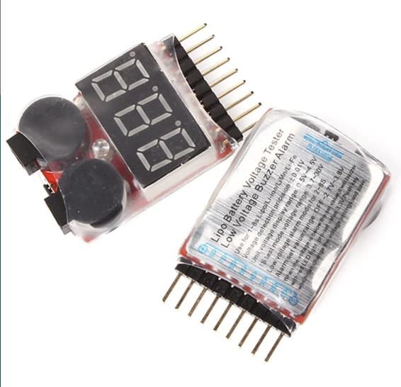 Tester de bateria LiPo Li-ion 1-8s