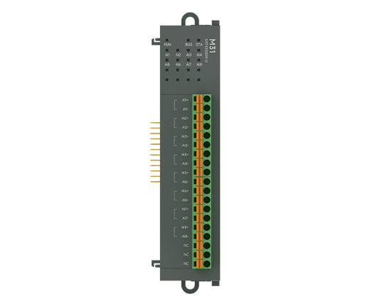 Módulo de Expansión 8 Entradas Analógicas Diferenciales M31-GXFXX0800-U – Ebyte
