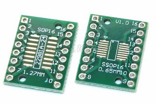 Placa Adaptadora de SMD a TH para Circuitos Integrados