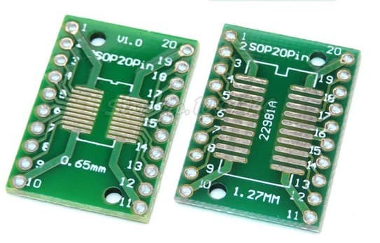 Placa Adaptadora de SMD a TH para Circuitos Integrados