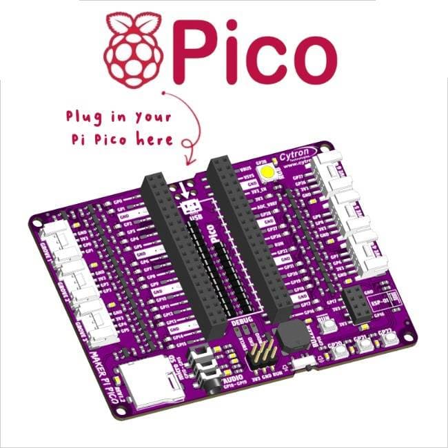 Maker Pi Pico (Con header para montar la Pi Pico) - Cytron