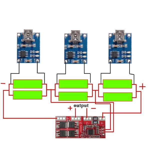 Cargador Bateria de Li-Ion 4S (4 Celdas)